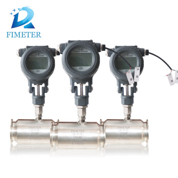 Cheap price screw connection turbine flow meter for liquid carbon dioxide